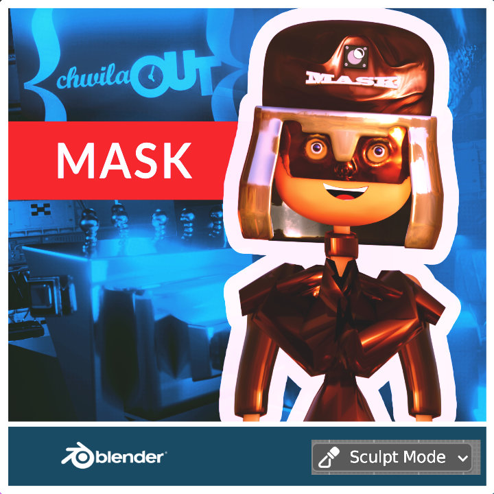 Mask Blender 3D